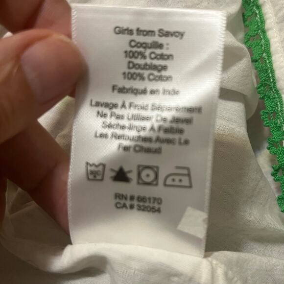 Girls from Savoy for Anthropologie Strapless Mini Floral Retro Dress Lined sz 12 - Picture 11 of 11